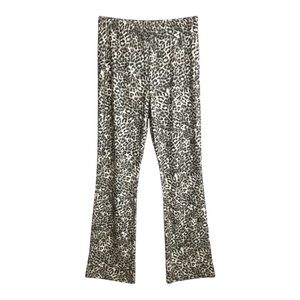 Soft Leopard Print Flare Pants